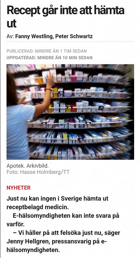 Digitalt Receptuthämntningsstopp