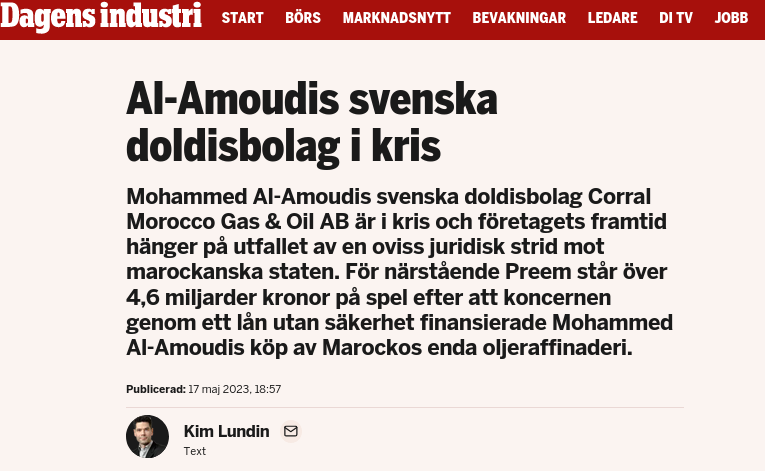 Kris För Mohammed Al-Amoudi I Marocco