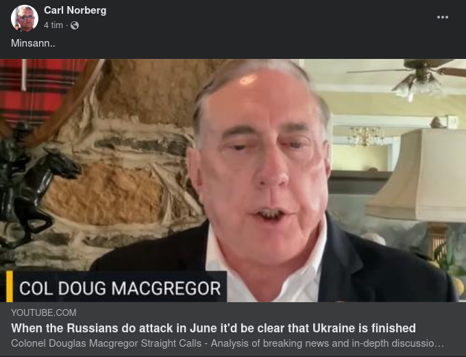 Macgregor Om Ukrainakonflikten