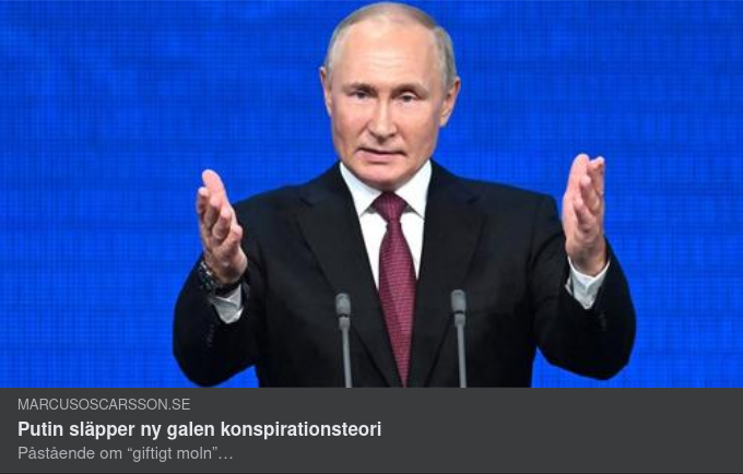Galet Konspirationsteorisläpp Från Putin