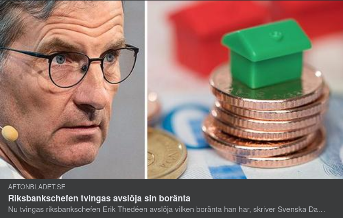 Riksbankschefens Boränta