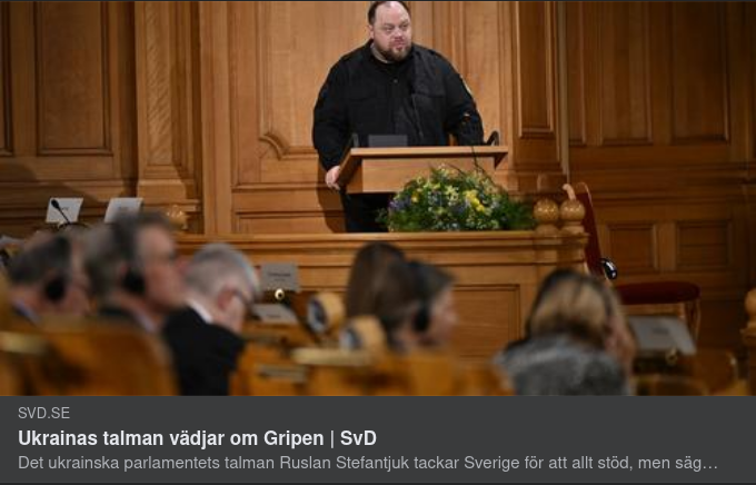 Stefantjuk Vädjar Om Gripen