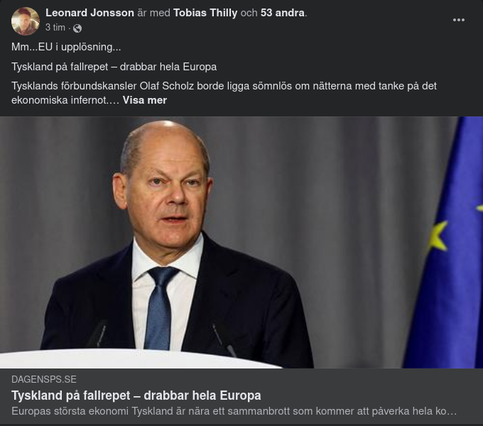 Krympande Tysk Ekonomi