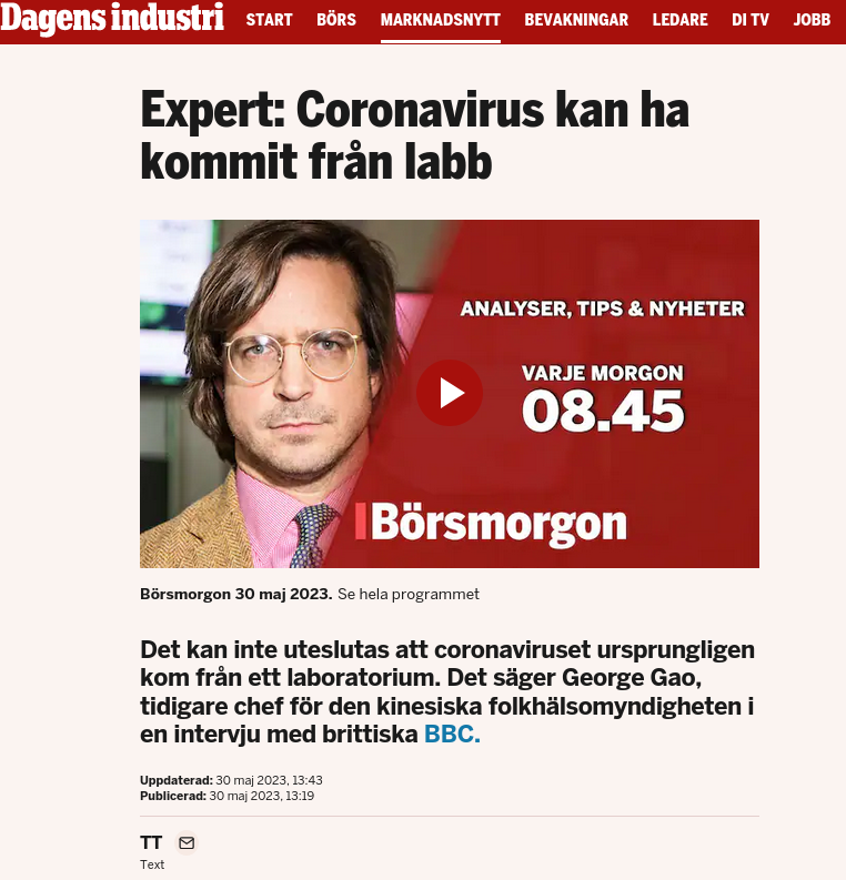 Coronavirus & Laboratorium