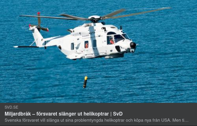 Försvarsutslängda Helikoptrar