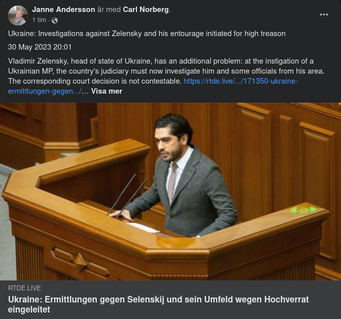 Ukrainska Undersökningar Mot Zelensky & Co.