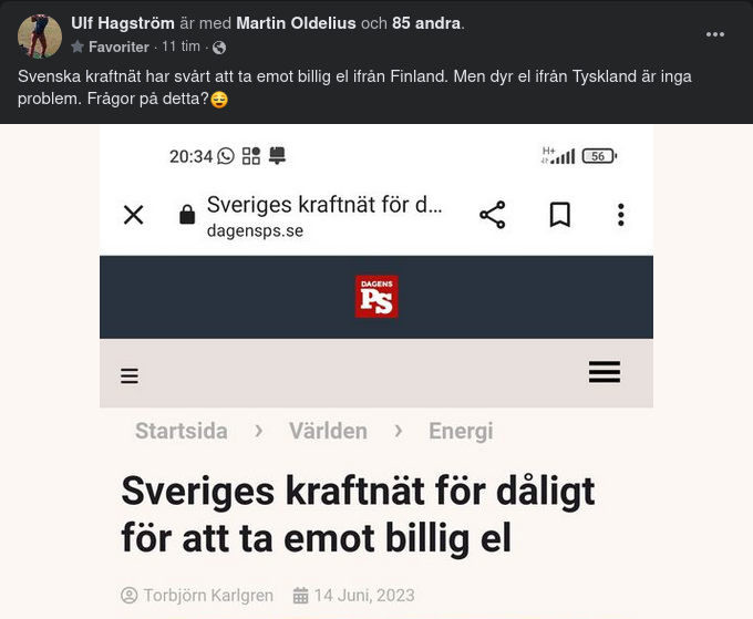 Dåligt Kraftnät För Billig El