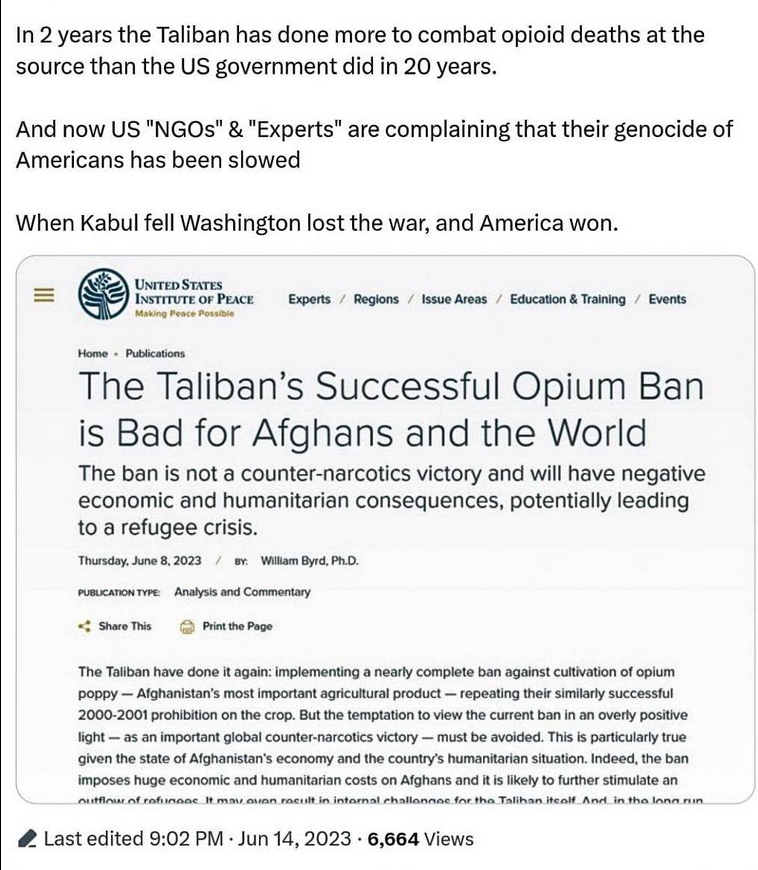 Talibanerna & Opiumproduktionen