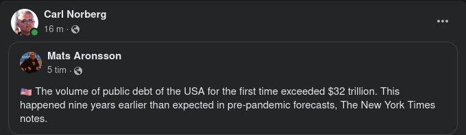 Skuldvolym Nådd 9 År Innan Förväntat