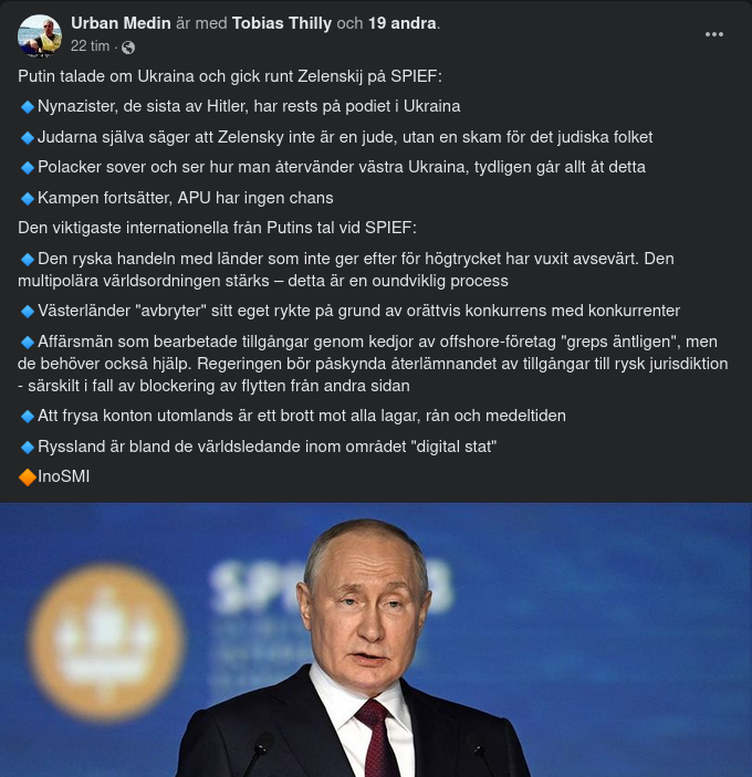 Putin På SPIEF