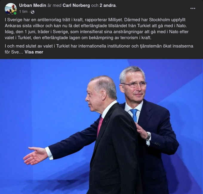 Ankaras Sista Villkor Uppfyllt Av Sverige Med Antiterroristlag