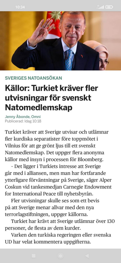 Finland, Sverige, Nato & Turkiet