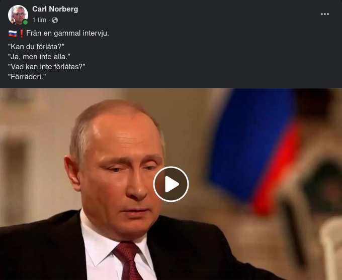 Oförlåtligt För Putin