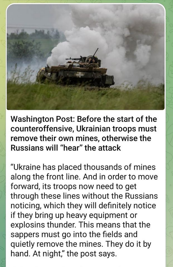 Ukrainska Minor Hindrar Ukrainsk Motoffensiv