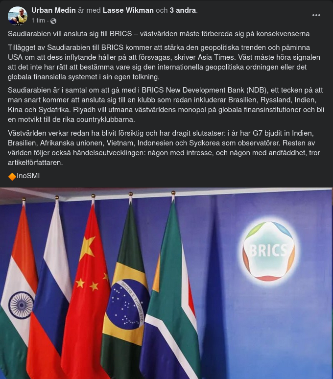 Saudiarabien & BRICS