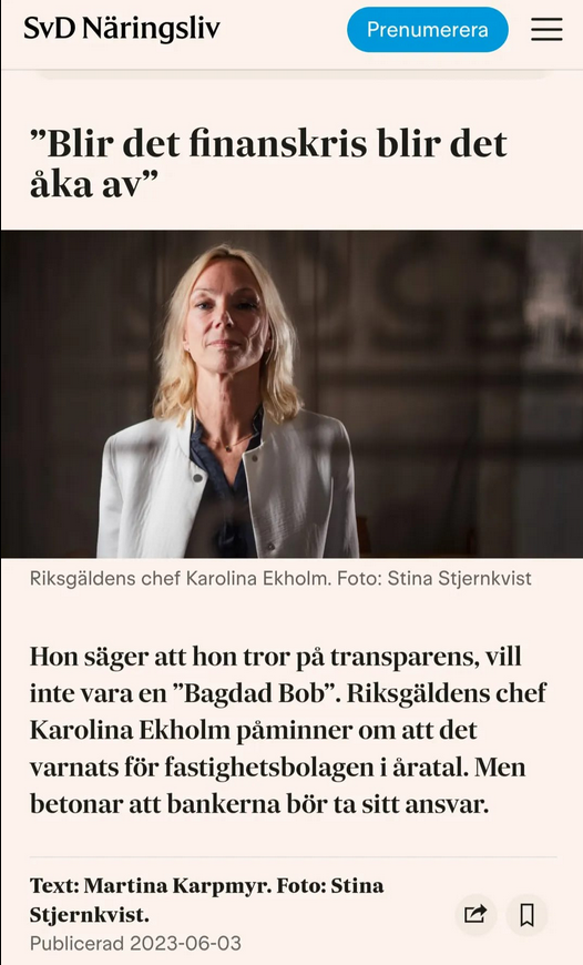 Finanskrisåkande Riksgäldschef