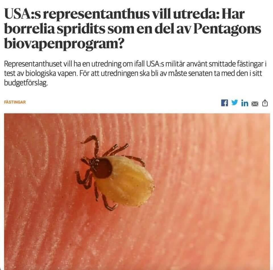 Militärt Smittade Fästingar?