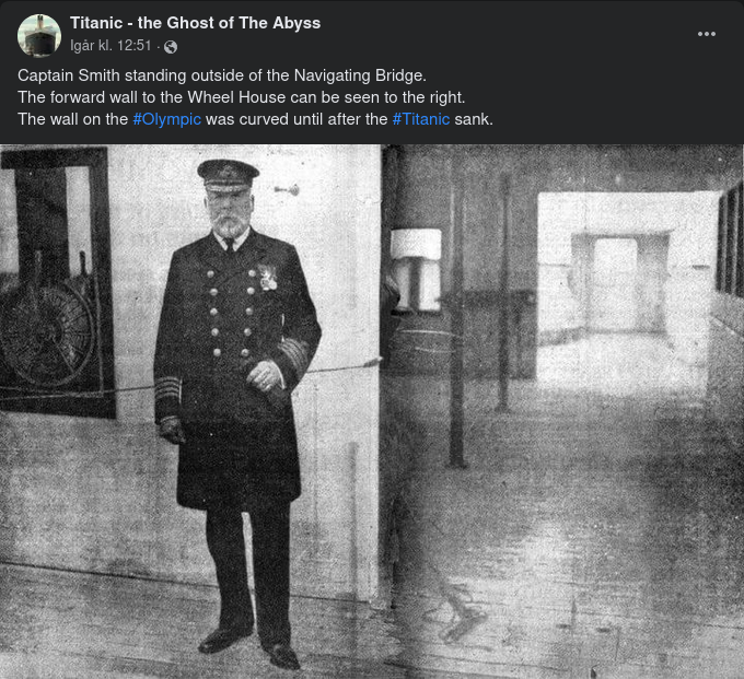 Kapten Smith Utanför Navigationsbryggan