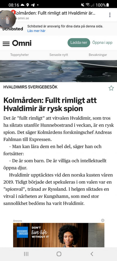 Kolmårdens Forskningschef & Rimligt Vitvalsspioneri