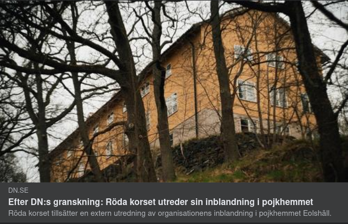 Röda Korset Utreder Egen Pojkhemsinblandning