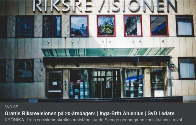 Riksrevisionen 20 År