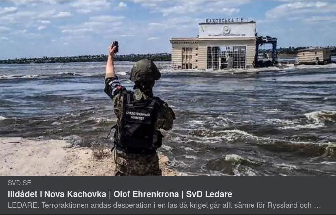 Illdådet I Nova Kachovka I SvD