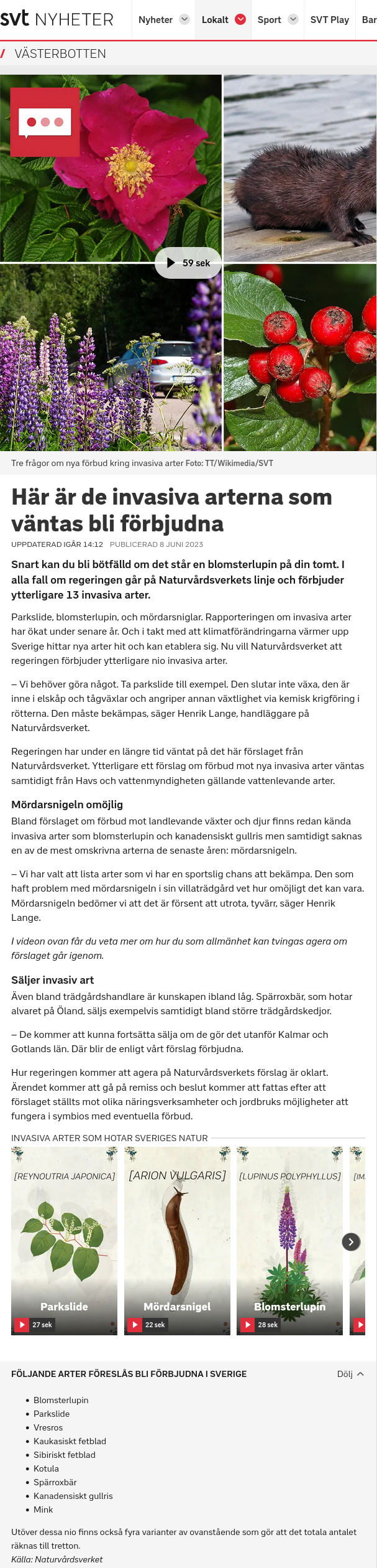 Invasiva & Förbjudna