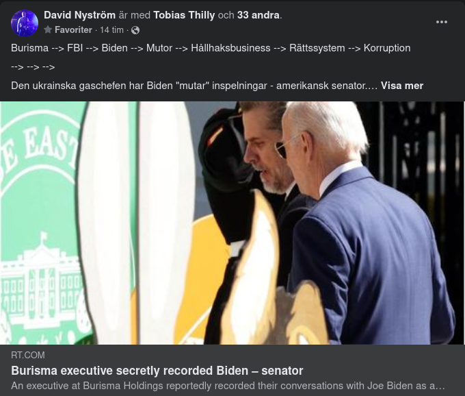 Burisma & Försäkrande Samtalsinspelningar