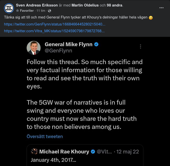 Flynn Rekommenderar Twittertråd
