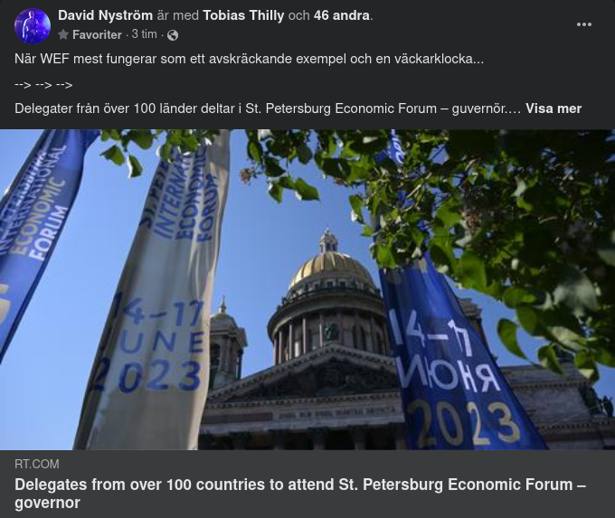 Välbesökt St. Petersburg Economic Forum
