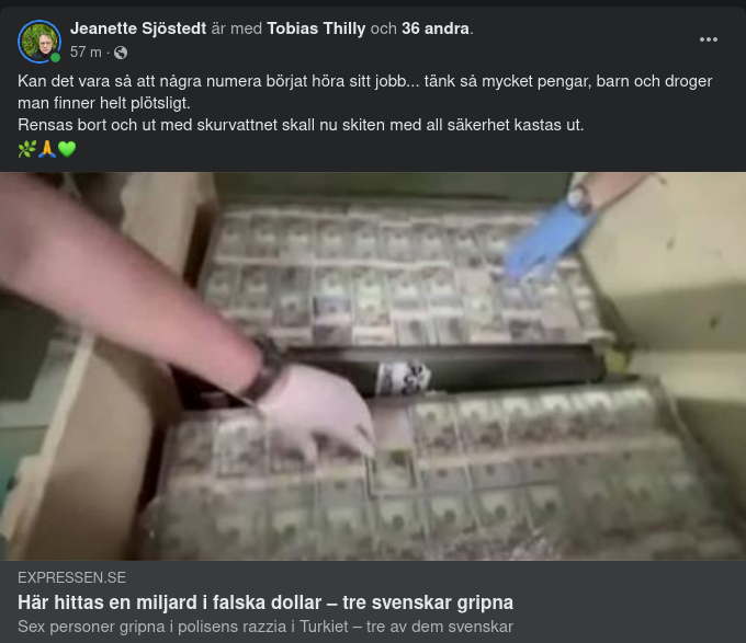 Falsk Dollarmiljard & Gripna Svenskar I Turkiet