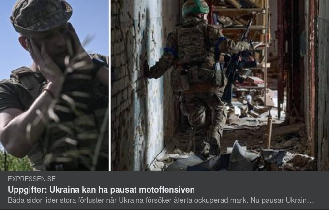 Motoffensivspausande Ukraina