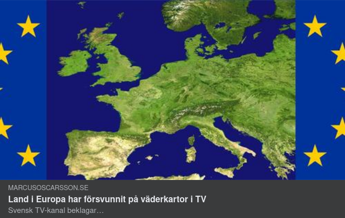 Väderkartsförsvunnet Kosovo