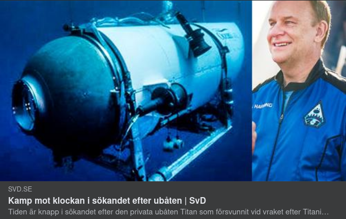 Eftersökta Titanicubåtsbesökare