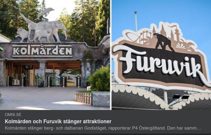 Kolmården Stänger Godiståget