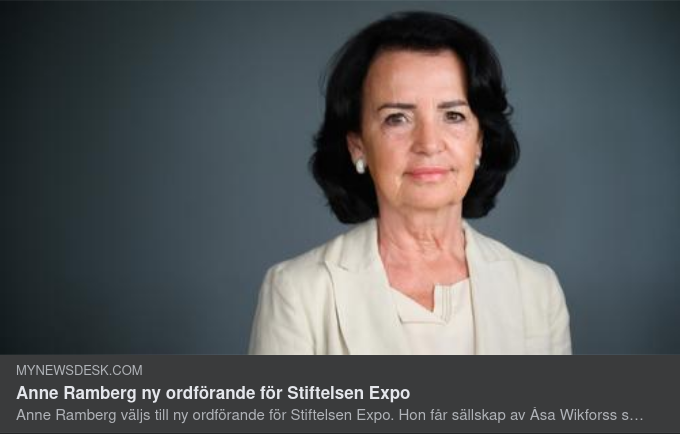 Anne Ramberg Ny Expostiftelseordförande