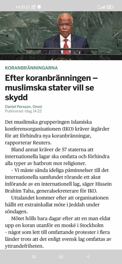 Muslimenande Koranbränningar