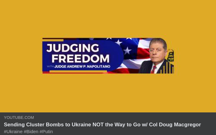 Macgregor & Klusterbomber Hos Napolitano