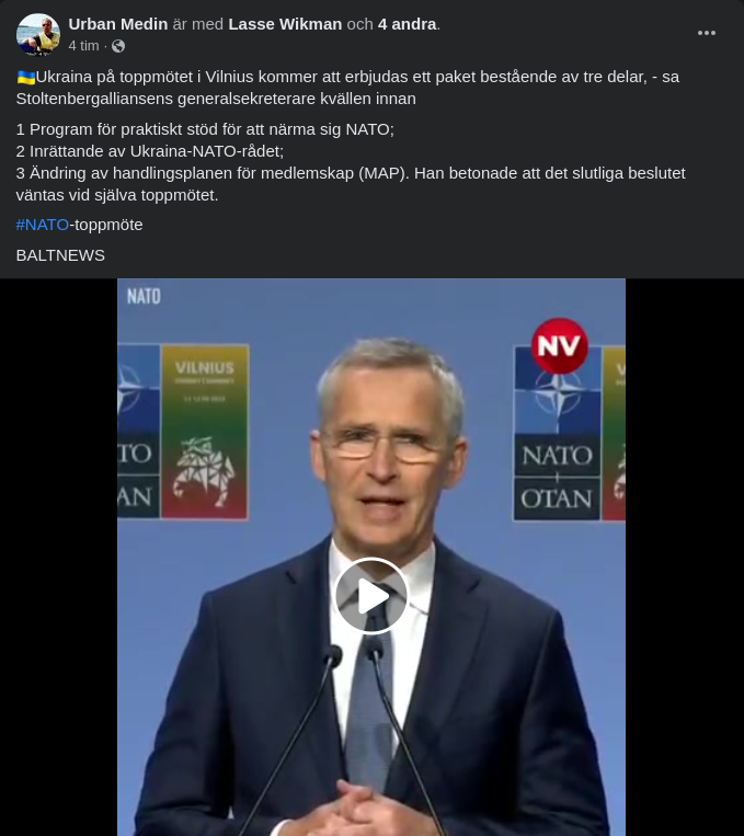 3-Delat Natopaketserbjudande För Ukraina