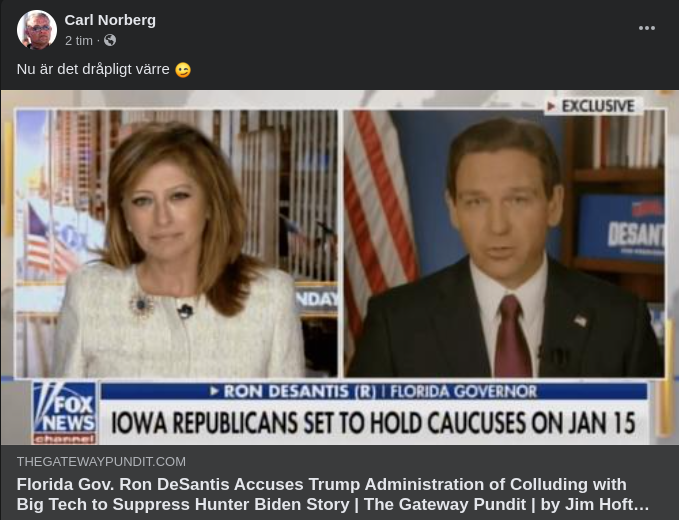 Dråpligt Anklagande DeSantis