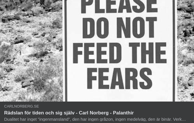 Rädslan För Tiden & Sig Själv