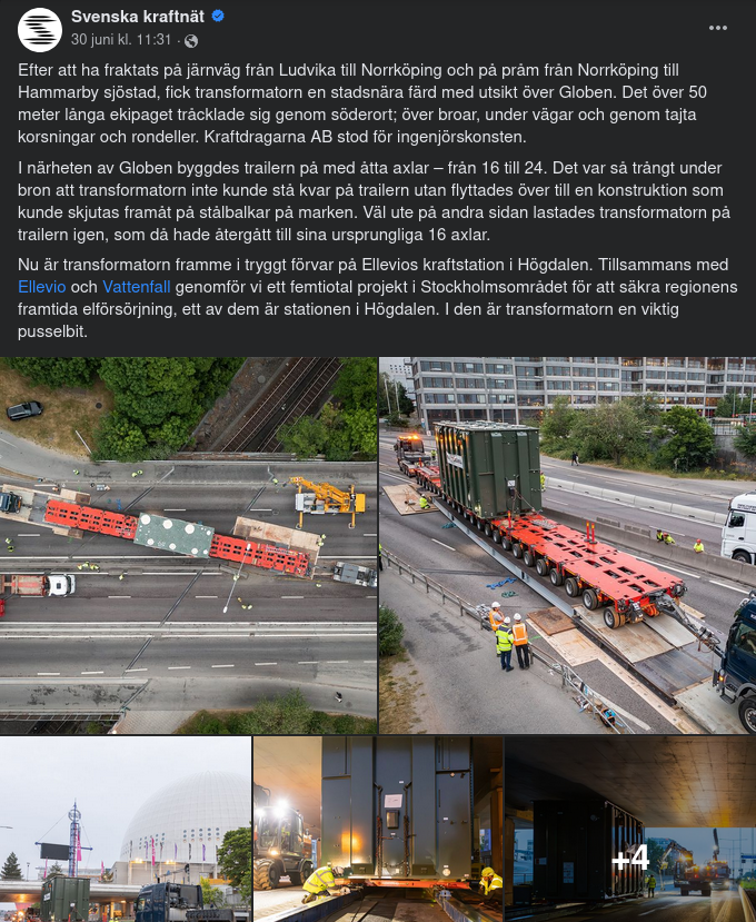 Tungtransporterad Transformator