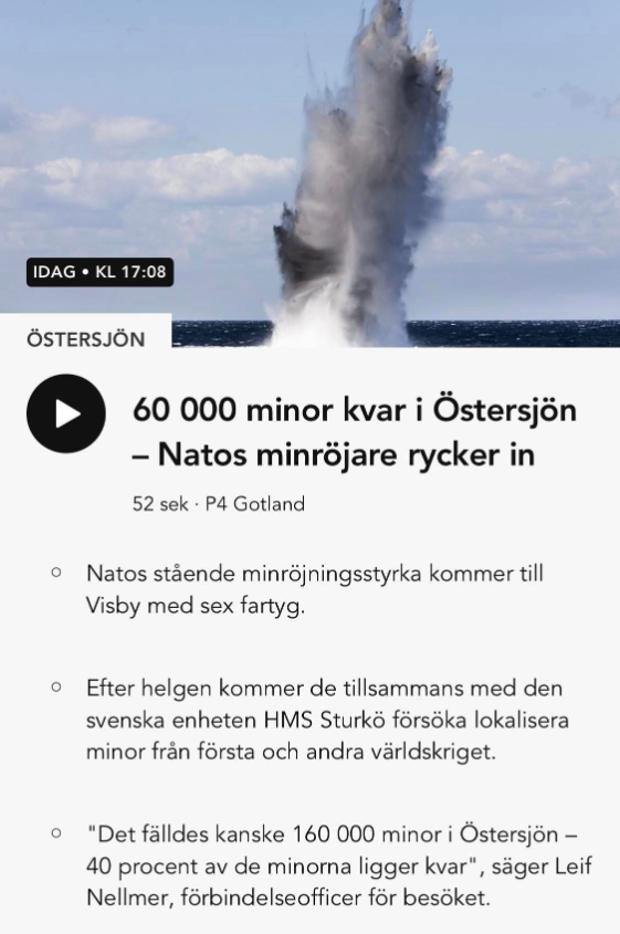 Många Gamla Östersjönminor