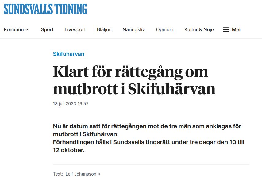 Skifu-Rättegång I Oktober