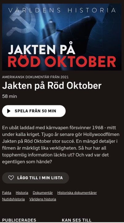 Tidigare Än Röd Oktober..