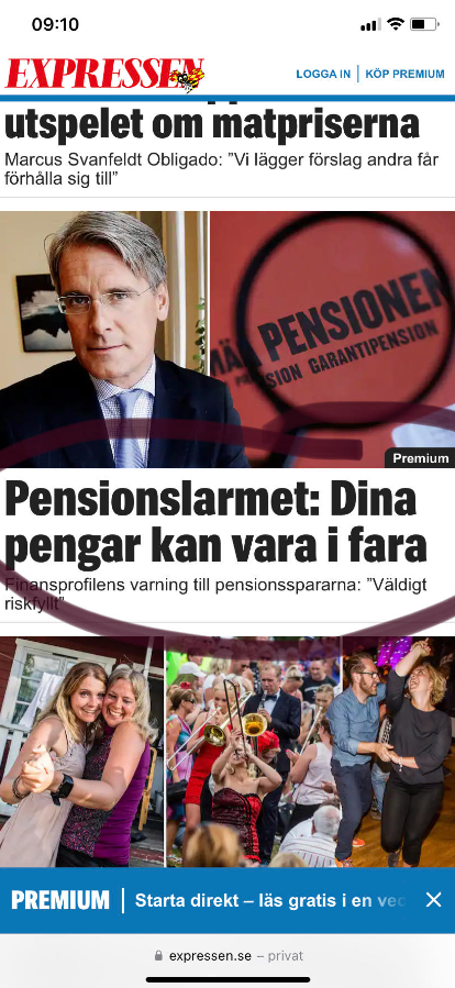 Pensionslarm