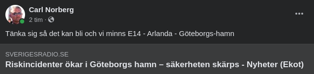 Riskincidentsökning I Göteborgs Hamn