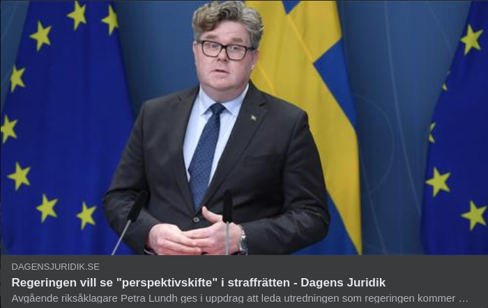 Perspektivskiftningsvilja Angående Straffrätten Hos Regeringen