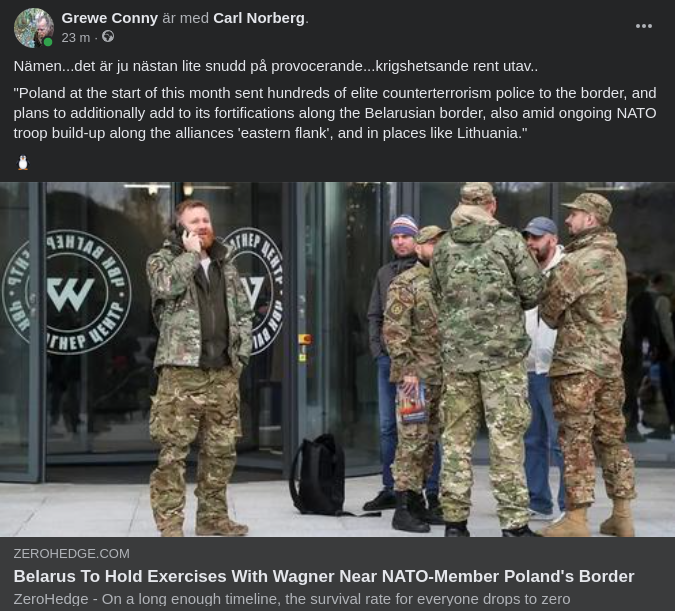 Övande Wagner I Belarus Nära Polska Gränsen