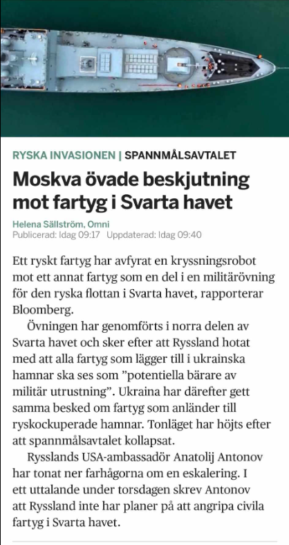 Rysk Beskjutningsövning